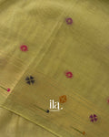 Pista Green Paithani Pallu Semi Cotton Saree