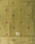 Pista Green Paithani Pallu Semi Cotton Saree
