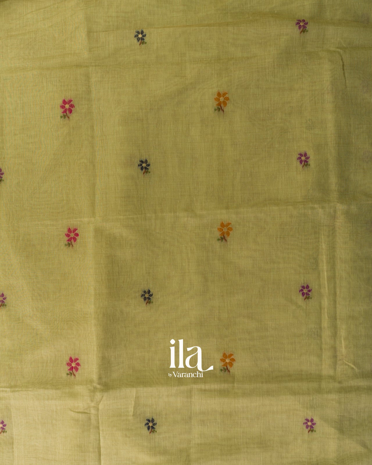 Pista Green Paithani Pallu Semi Cotton Saree