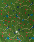 Leafy Green with Paithani Pallu Semi Matka Saree