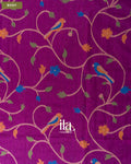 Magenta with Paithani Pallu Semi Matka Saree — Body