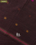 Coffee Brown Jamdani Sequin with Paithani Pallu Semi Matka Saree — Blouse