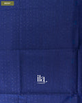 Navy Blue Jamdani Sequin with Paithani Pallu Semi Matka Saree — Body