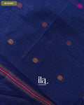 Navy Blue Jamdani Sequin with Paithani Pallu Semi Matka Saree — Blouse