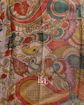 Black Borderless Cotton Tissue Saree