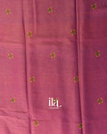 Dusty Rose Borderless Cotton Tissue Saree