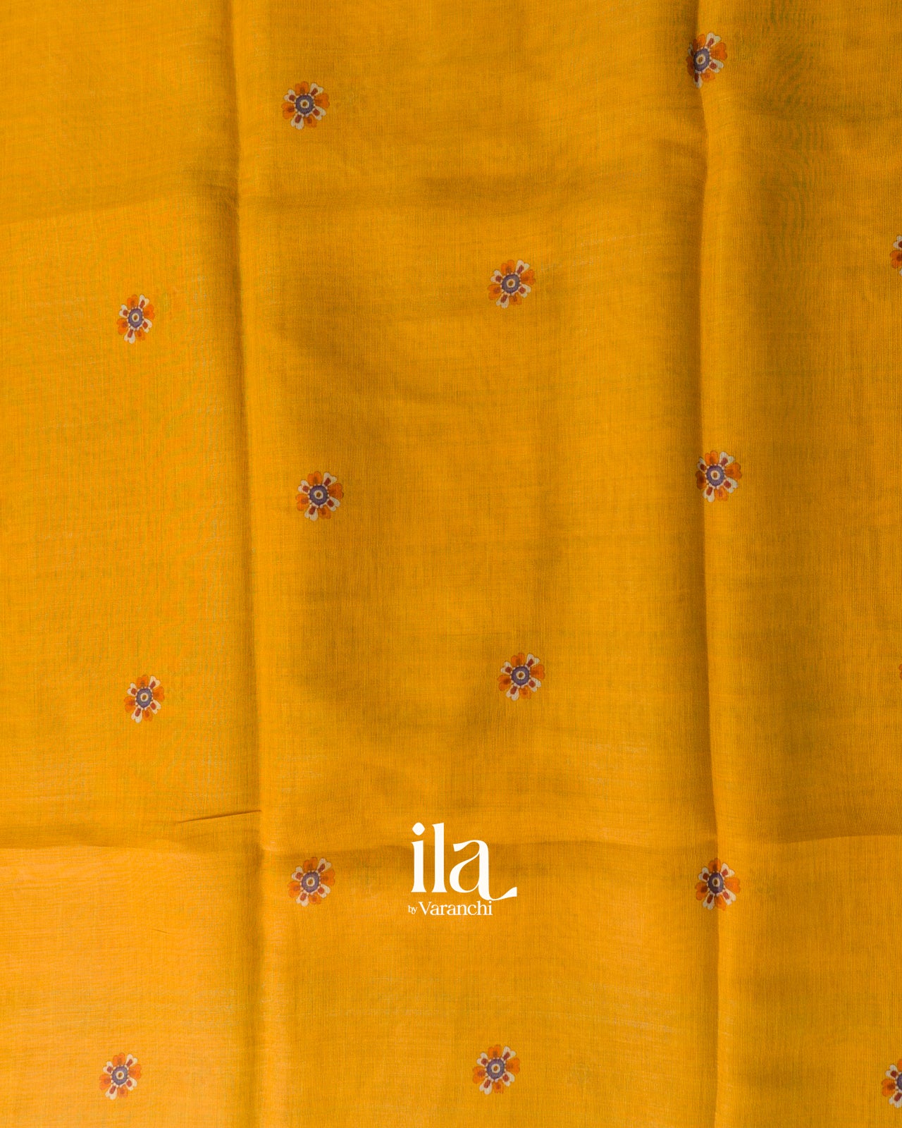 Mustard Yellow Borderless Cotton Tissue Saree