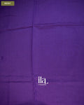Indigo Blue Sequin Embroidered Mul Chanderi Saree — Body