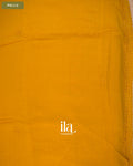 Turmeric Yellow Sequin Embroidered Mul Chanderi Saree — Pallu