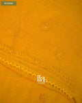 Turmeric Yellow Sequin Embroidered Mul Chanderi Saree — Blouse