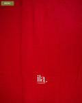 Cherry Red Sequin Embroidered Mul Chanderi Saree — Body