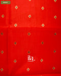 Red Orange Paithani Semi Silk Saree — Body