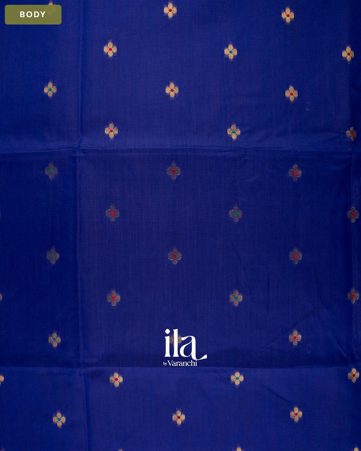 Royal Blue Paithani Semi Silk Saree — Body