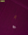Plum Purple Pure Maheshwari Silk Cotton Handloom Saree — Body