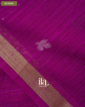 Violet Purple Jamdani Sequin with Paithani Pallu Semi Matka Saree — Blouse