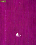 Violet Purple Jamdani Sequin with Paithani Pallu Semi Matka Saree — Body