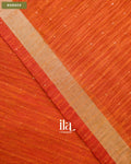 Rust Orange Jamdani Sequin with Paithani Pallu Semi Matka Saree — Border