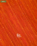 Rust Orange Jamdani Sequin with Paithani Pallu Semi Matka Saree — Body