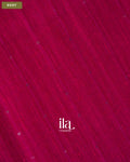 Rani Pink Jamdani Sequin with Paithani Pallu Semi Matka Saree — Body