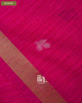 Rani Pink Jamdani Sequin with Paithani Pallu Semi Matka Saree — Blouse