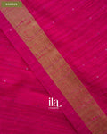 Rani Pink Jamdani Sequin with Paithani Pallu Semi Matka Saree — Border