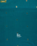 Teal Blue Paithani Semi Silk Saree — Body