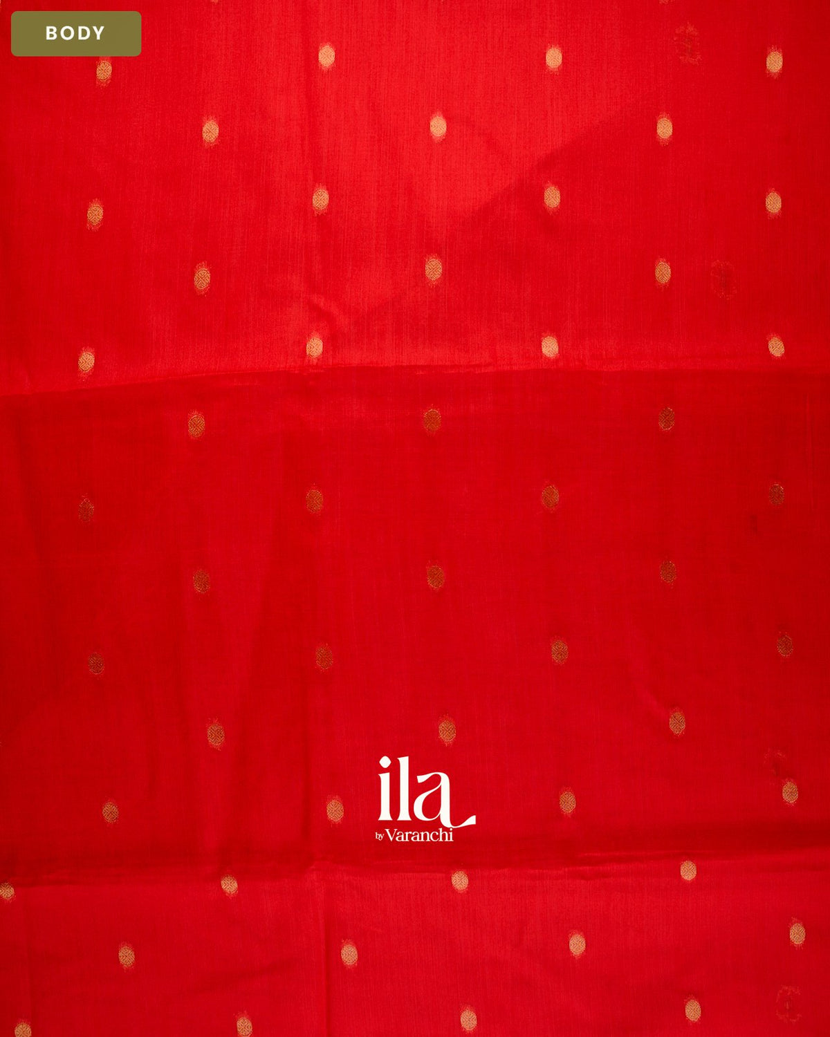 Tulip Red Paithani Semi Silk Saree — Body
