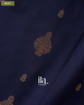Navy Blue Semi Mysore Crepe Saree — Body
