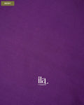 Purple Crepe Saree — Body