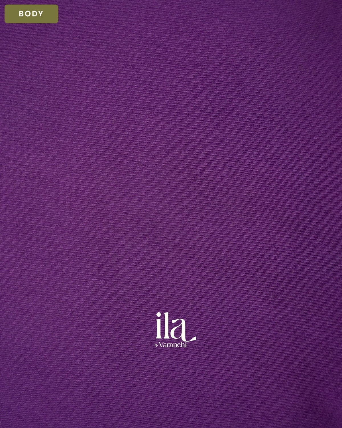 Purple Crepe Saree — Body