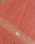 Coral Peach Semi Tussar Saree — Blouse