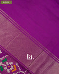 Purple Patola Printed Semi Silk Saree — Blouse
