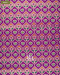 Purple Patola Printed Semi Silk Saree — Body
