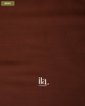 Coffee Brown Semi Mysore Crepe Saree — Body