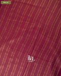 Muted Wine Semi Mysore Crepe Saree — Pallu