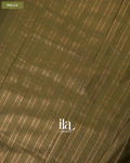 Mehandi Green Semi Mysore Crepe Saree — Pallu
