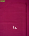 Muted Wine Semi Mysore Crepe Saree — Body