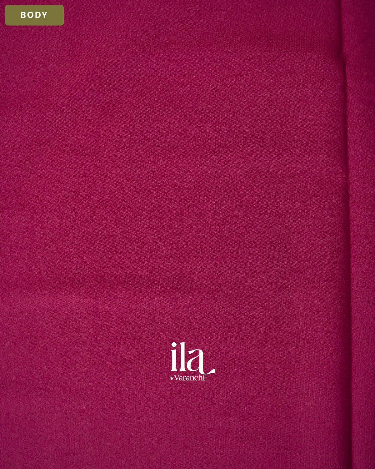 Muted Wine Semi Mysore Crepe Saree — Body