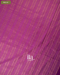 Magenta Purple Semi Mysore Crepe Saree — Pallu