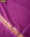 Magenta Purple Semi Mysore Crepe Saree — Blouse
