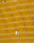 OliveYellow Checkered Chanderi Silk Cotton Saree — Body