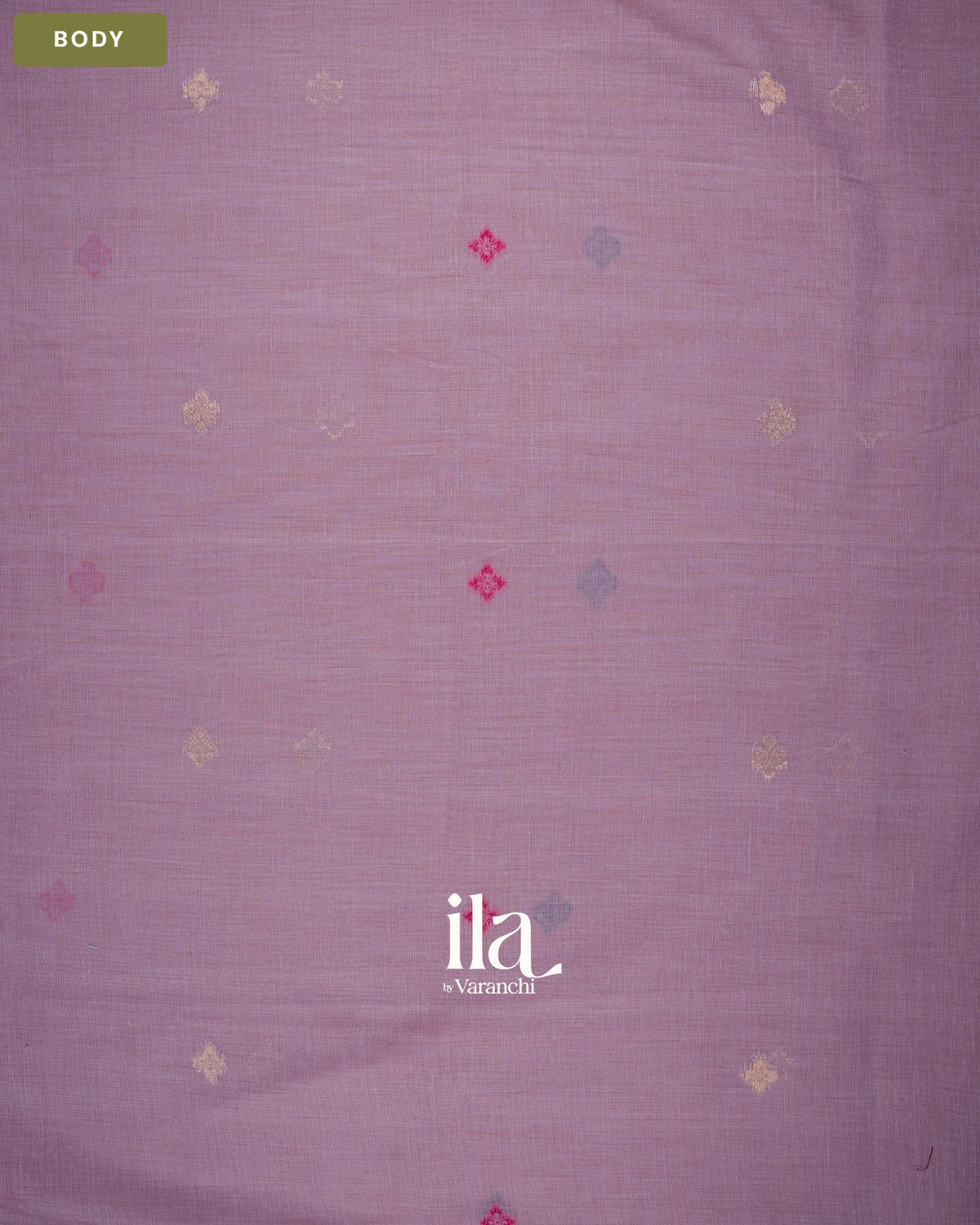 Lavender with Paithani Pallu Semi Cotton Saree — Body
