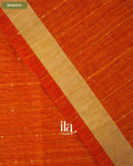 Rust Orange Sequin with Paithani Pallu Semi Matka Saree — Border