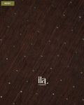 Coffee Brown Jamdani Sequin with Paithani Pallu Semi Matka Saree — Body