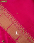 Magenta with Paithani Pallu Semi Silk Saree — Blouse