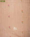 Beige Semi Tussar Saree — Body