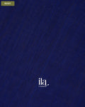 Navy Blue Border Maheshwari Silk Cotton Saree — Body