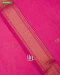 Magenta Pink Maheshwari Sico Saree — Border