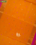 Magenta Pink Maheshwari Sico Saree — Pallu