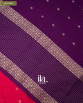Rani Pink Assam Silk Saree — Blouse
